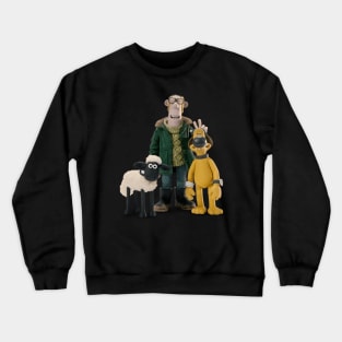 Vintage TV Series The Sheep Cartoon Shaun Crewneck Sweatshirt